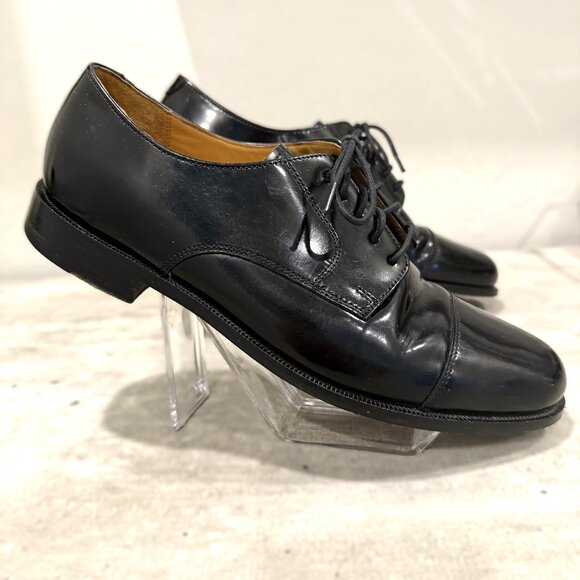Cole Haan Caldwell Black Leather Oxford Cap Toe Lace Up 08330 Men's Size 10D - Picture 6 of 12